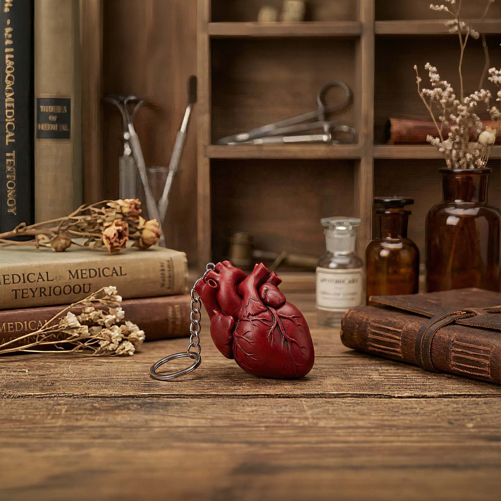 Anatomik Kalp Tasarım Anahtarlık – 1. görsel