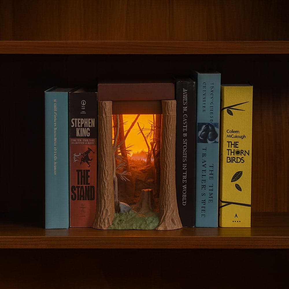 Aydınlatmalı Diorama Kitaplık Dekoru – 1. görsel