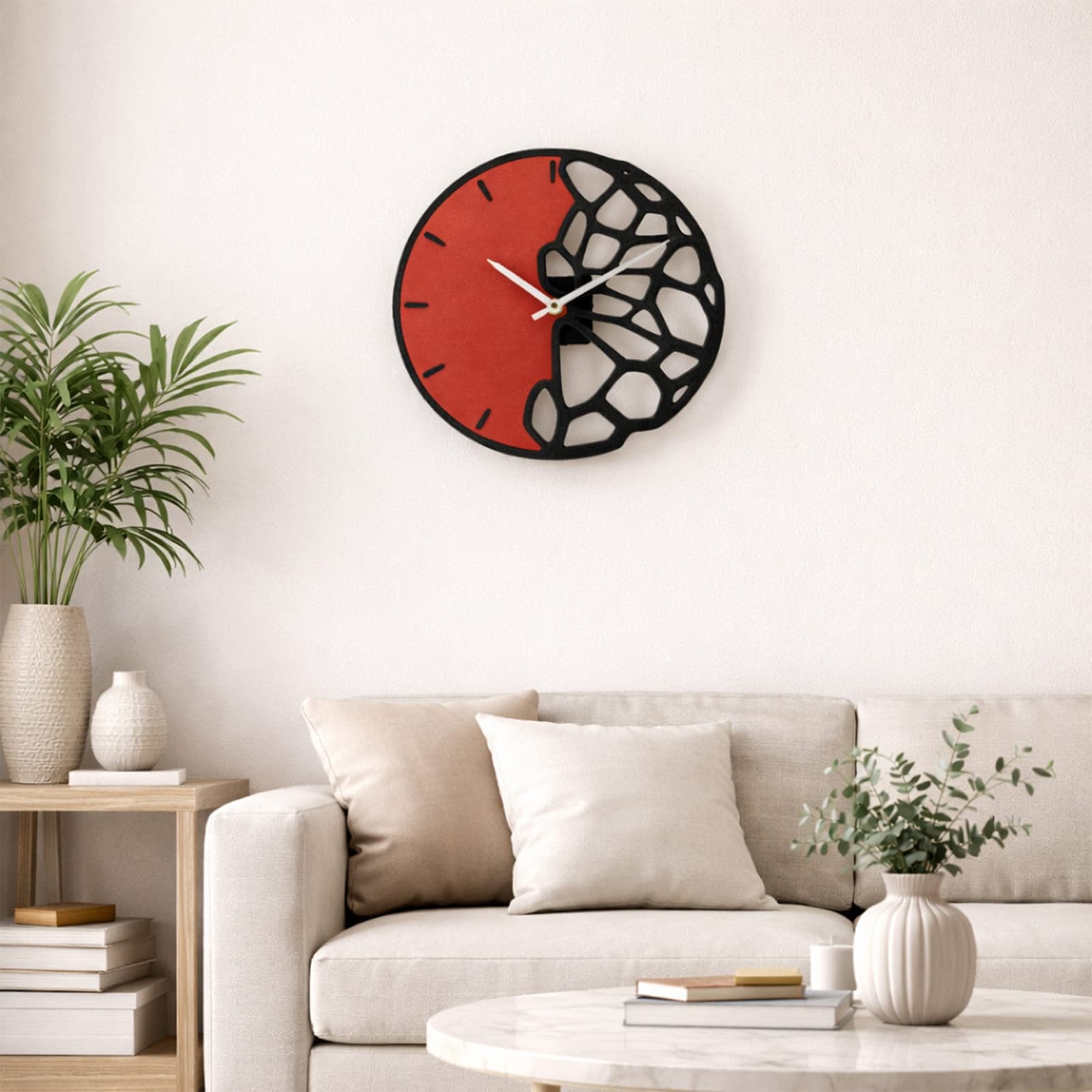 Cell Art Modern Dekoratif Duvar Saati – 1. görsel