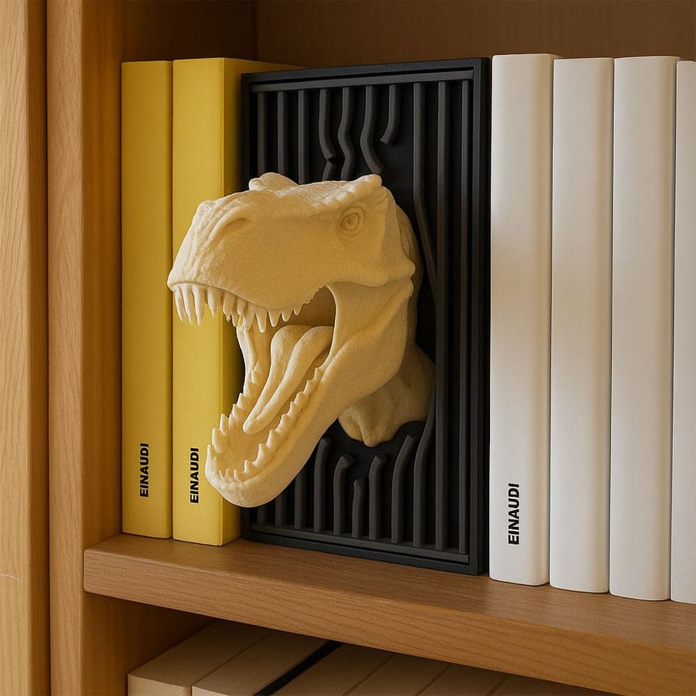 Dinozor Başlı Kitaplık Dekoru – 1. görsel