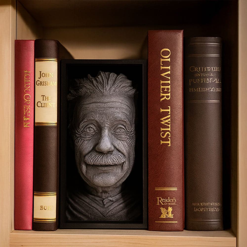 Einstein Kitaplık Dekoru – 1. görsel