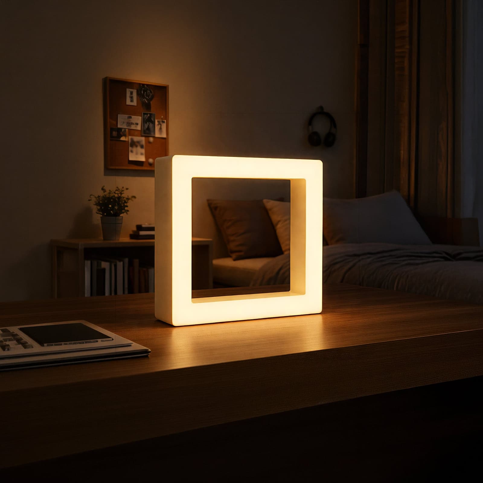 FrameLight Kare Duvar ve Masa Lambası – 1. görsel