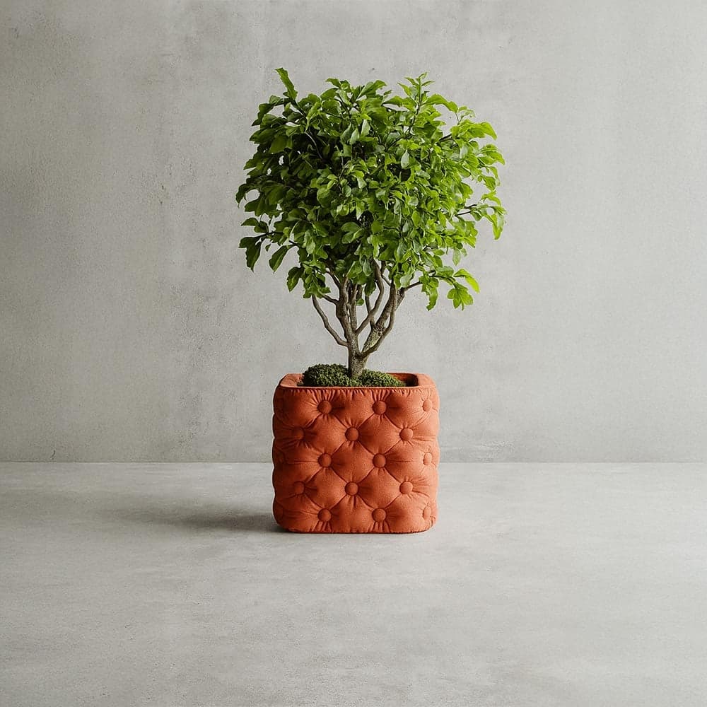Kapitone Desenli Modern Saksı – 1. görsel