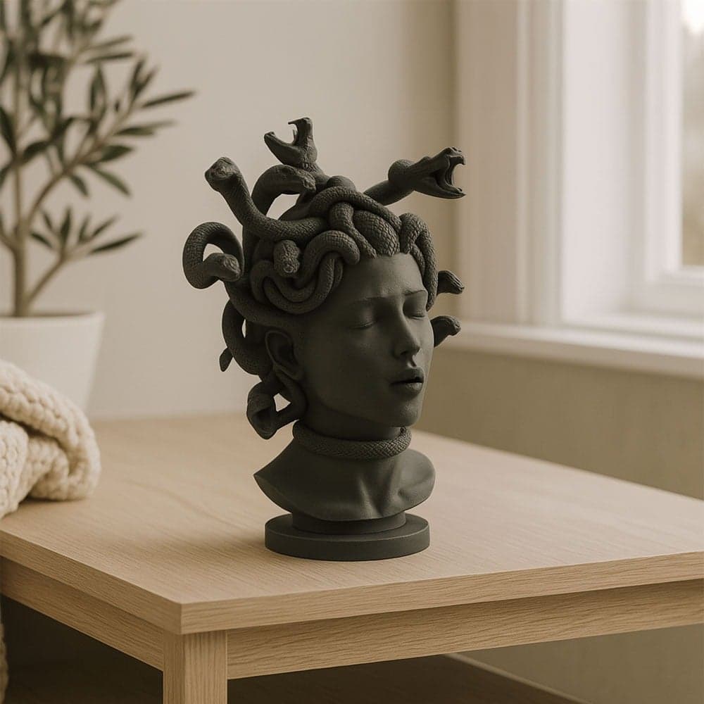 Medusa Heykeli Dekoratif Büst – 3. görsel