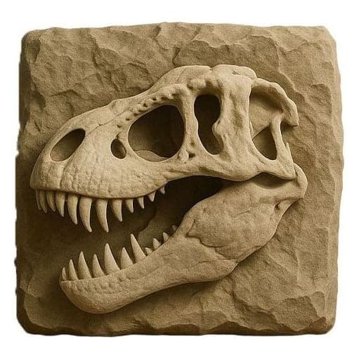 T-Rex Kafatası Fosil Dekoru – 2. görsel