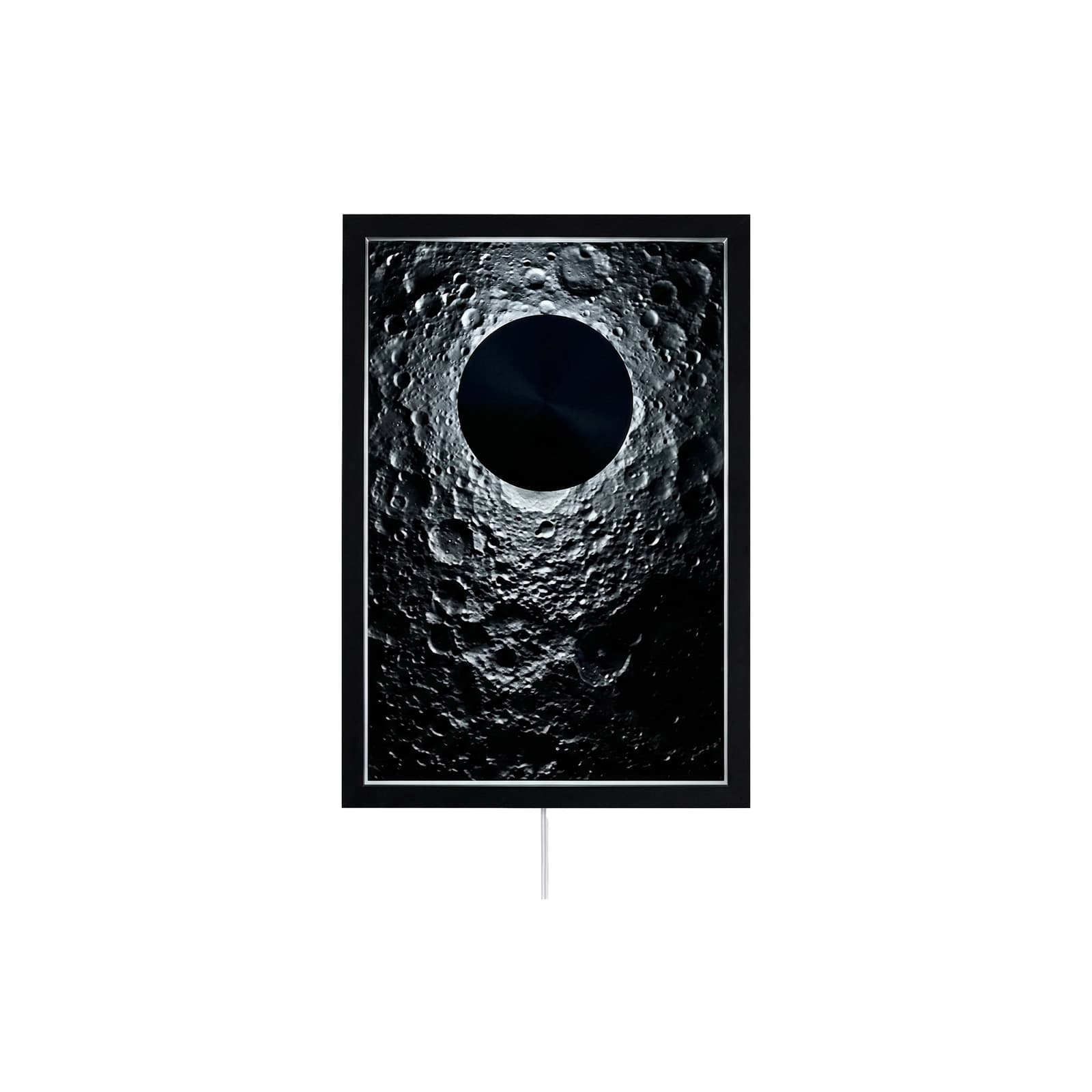 Lunar Eclipse Modern Işıklı Duvar Tablosu - Mat Siyah Çerçeve – ikinci görsel