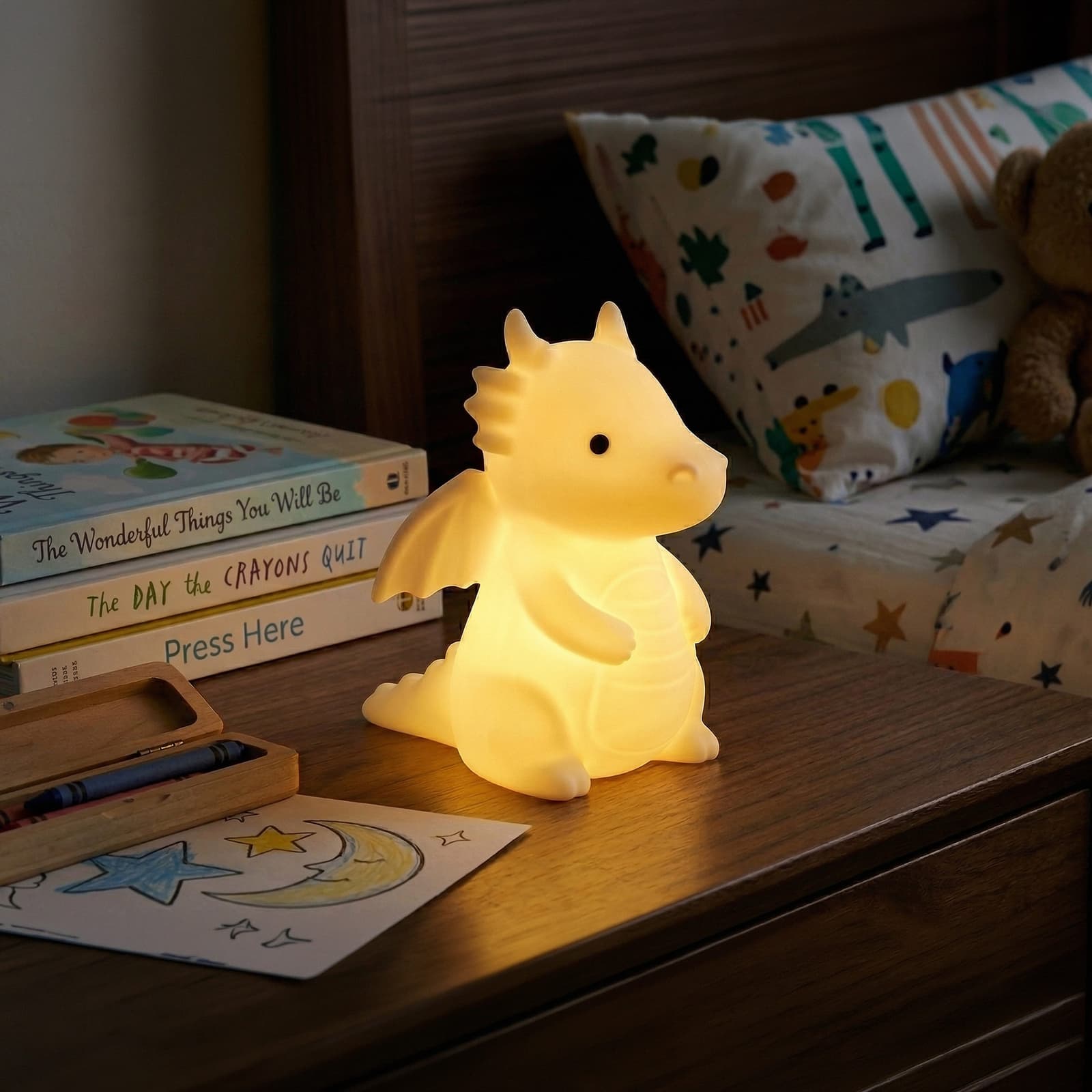 DracoGlow: Dekoratif Ejderha Gece Lambası