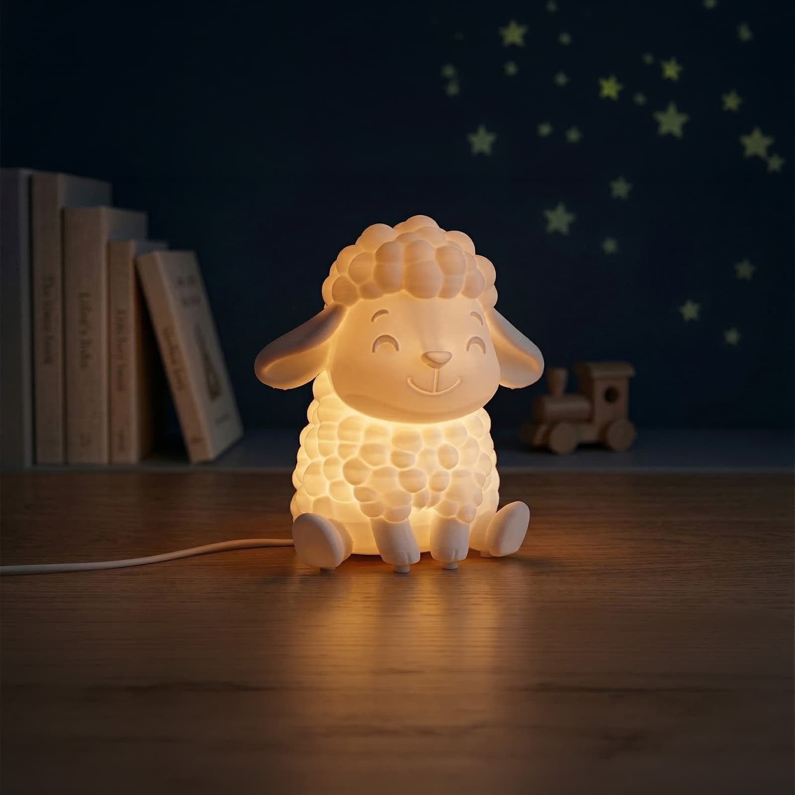 LumiSheep Dekoratif Çocuk Odası ve Bebek Gece Lambası