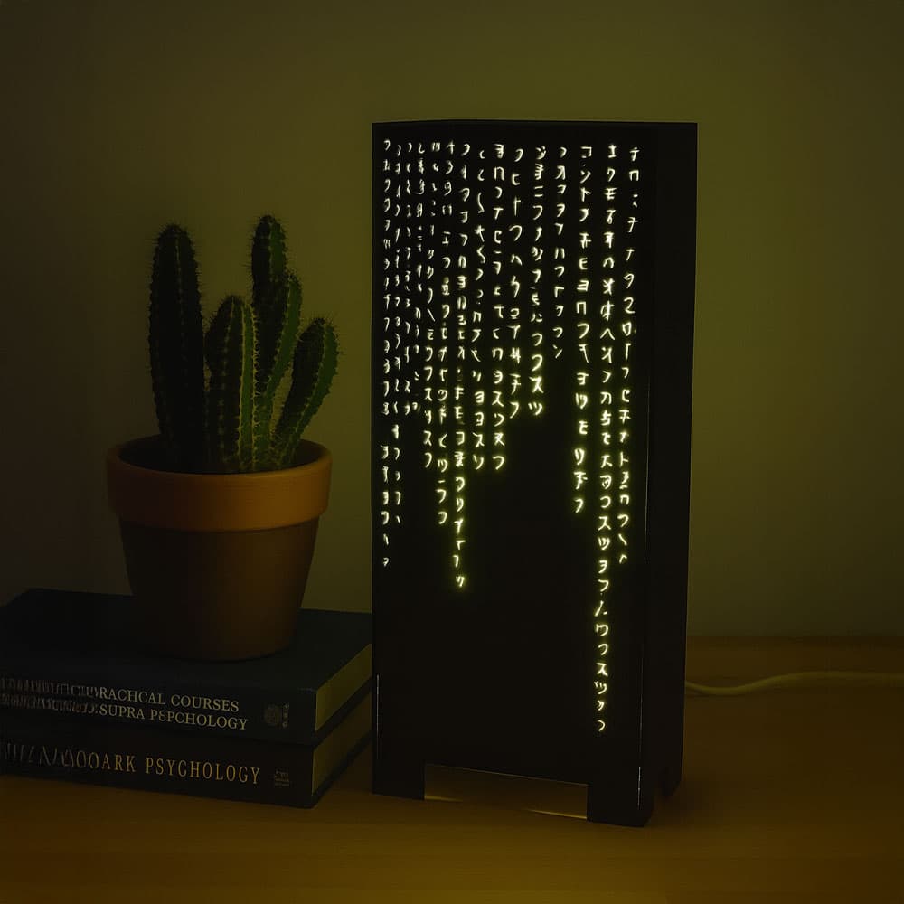 Matrix Işıklı Dekoratif Gece Lambası