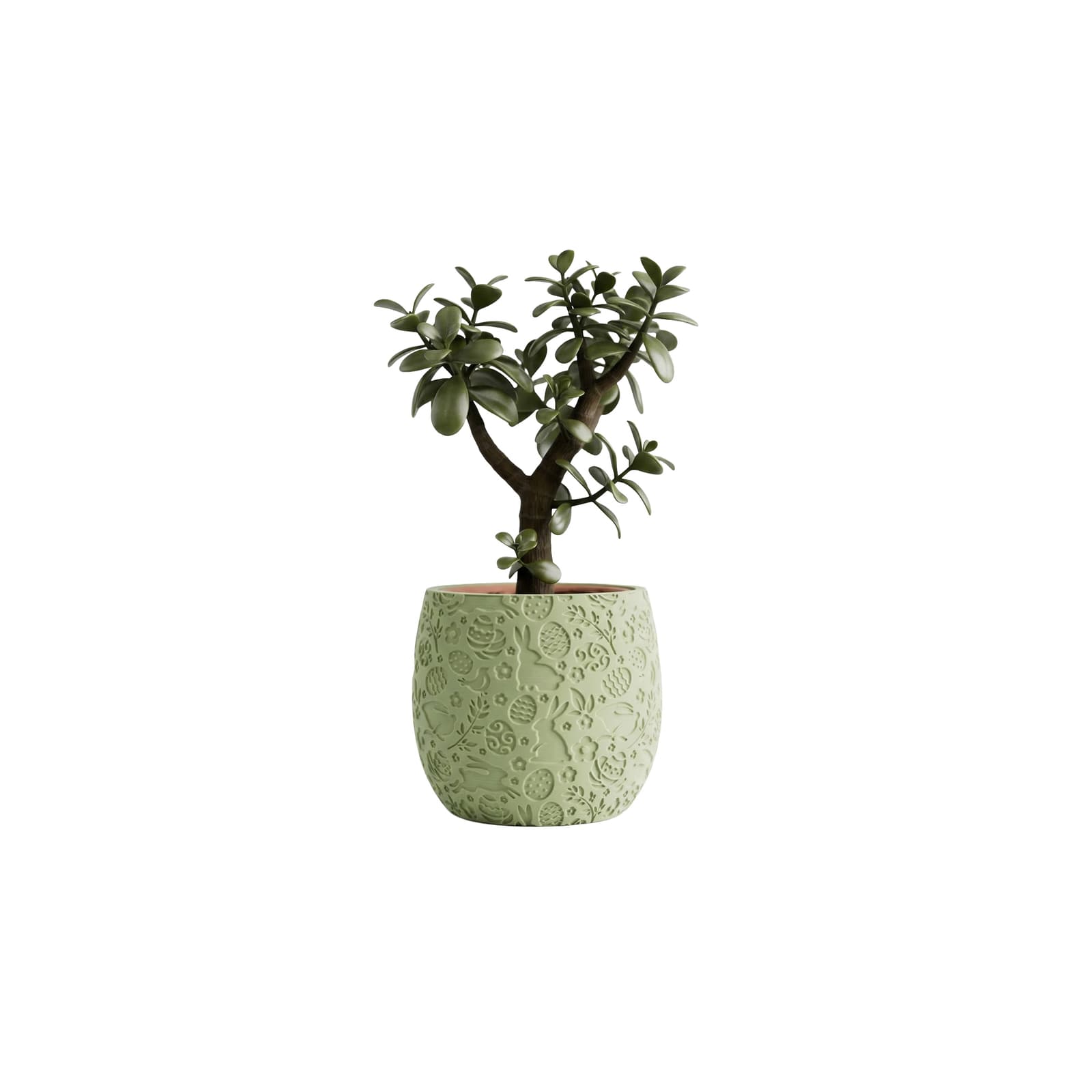 Spring-Relief: Kabartma Desenli Dekoratif Saksı – ikinci görsel