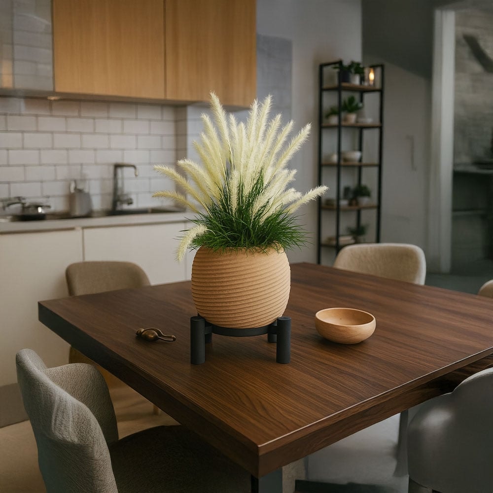 Yuvarlak Ayaklı Modern Saksı