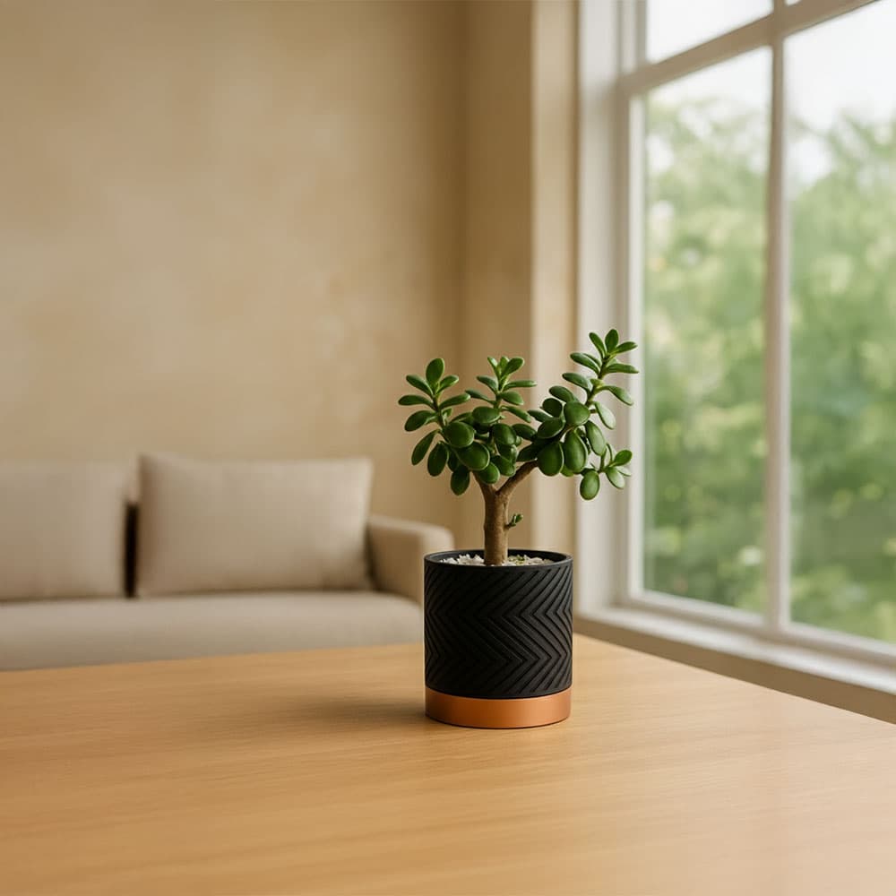 Modern Desenli Saksı – Minimal Dekoratif Tasarım