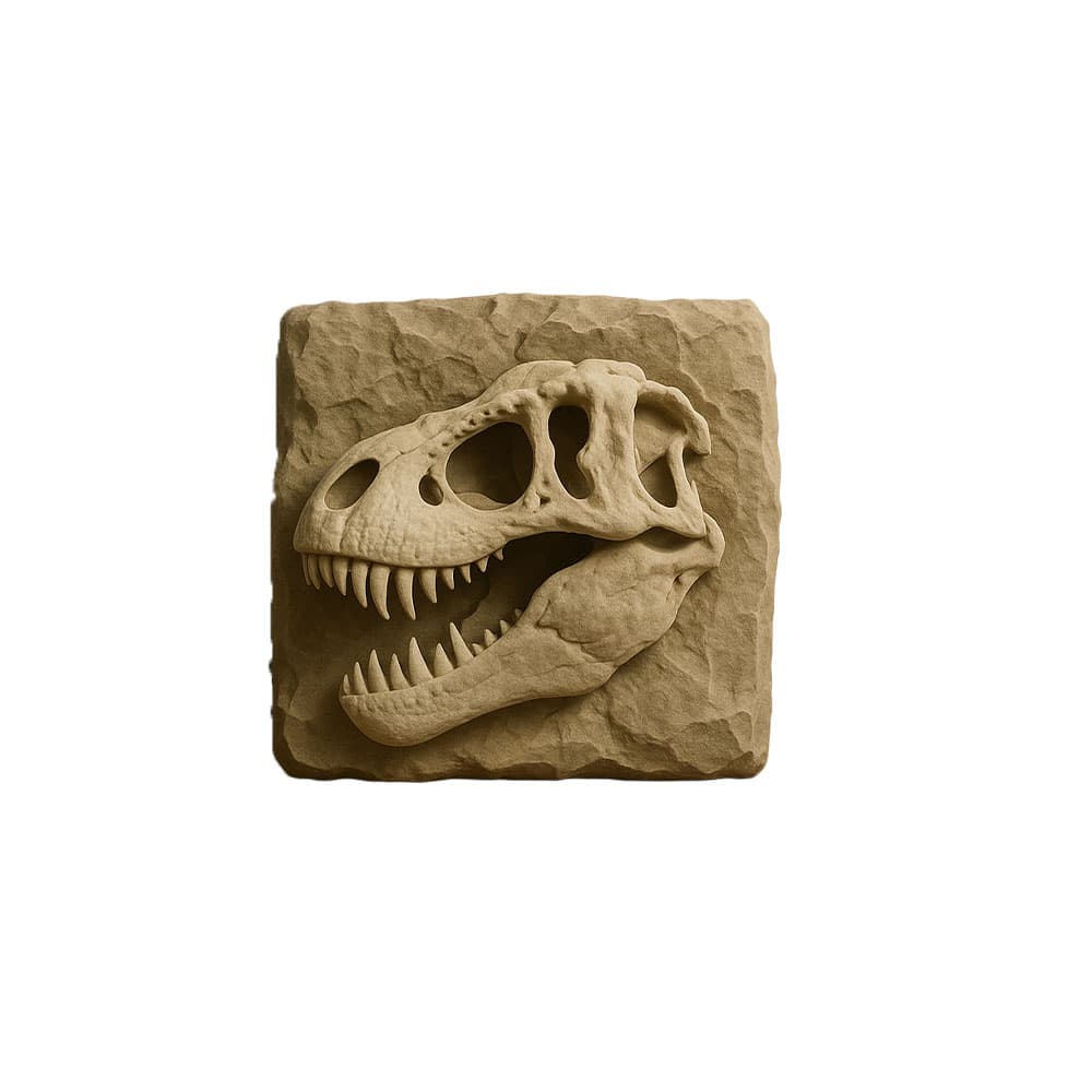 T-Rex Kafatası Fosil Dekoru – ikinci görsel