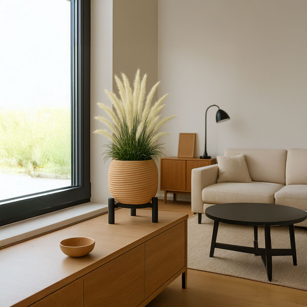 Yuvarlak Ayaklı Modern Saksı - Görsel 2